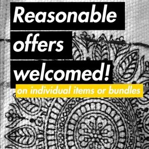 Reasonable offers welcomed! 💋